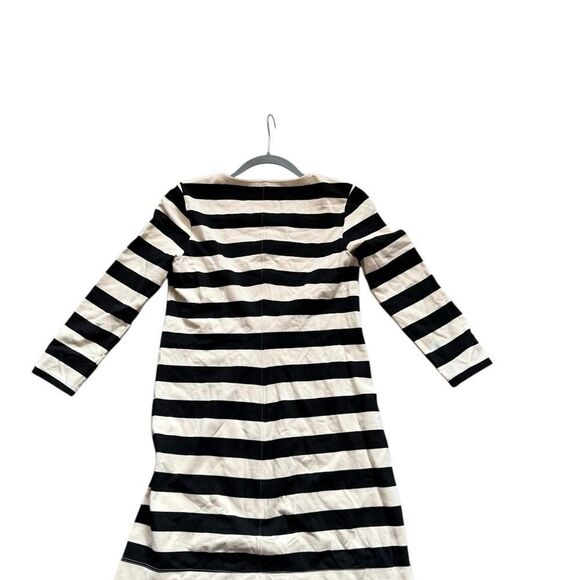 Theory Size Small Striped Off White and Black Dress Great Condition Non Smoking - Picture 5 of 13